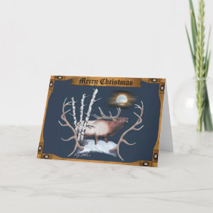 Bull Elk Helgkort