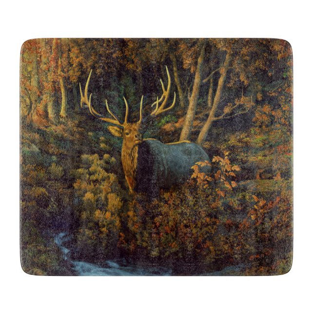 Bull Elk in Autumn Forest (Framsidan)