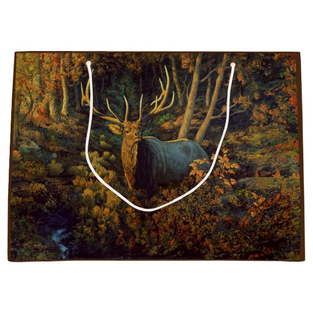 Bull Elk in Autumn Forest (Framsidan)