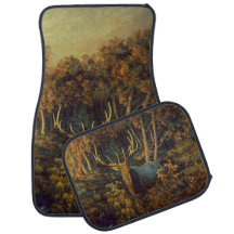 Bull Elk in Autumn Forest