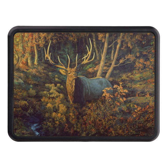 Bull Elk in Autumn Forest Dragkroksskydd (Framsidan)