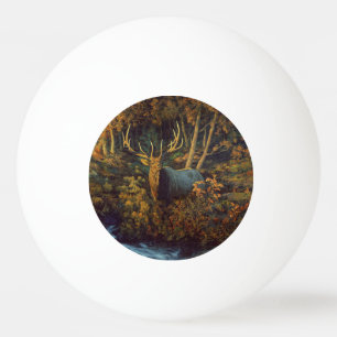 Bull Elk in Autumn Forest Pingisboll