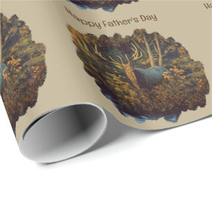 Bull Elk in Autumn Forest Presentpapper