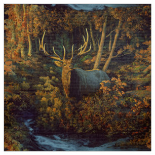 Bull Elk in Autumn Forest Tyg