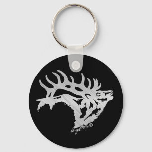 Bull Elk Keychain Nyckelring