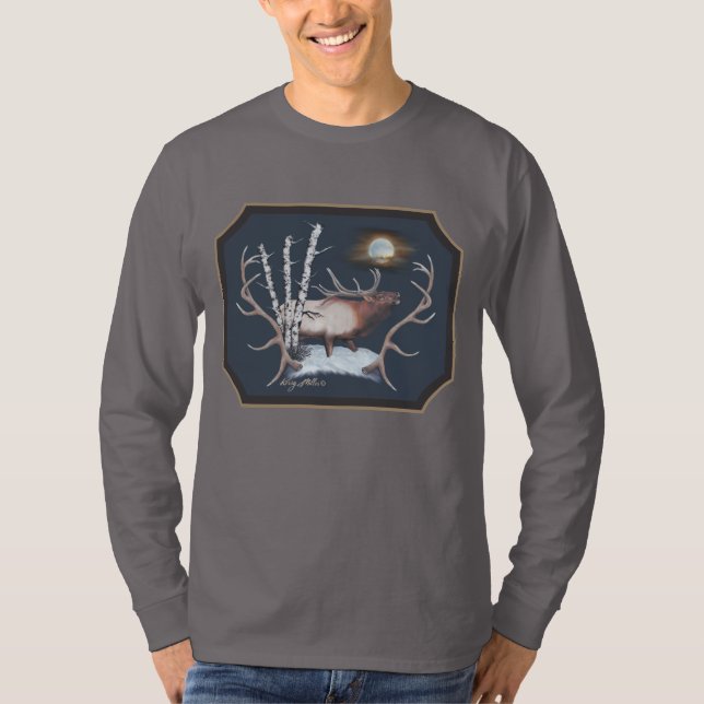 Bull Elk Långärmad T-Shirt (Framsida)