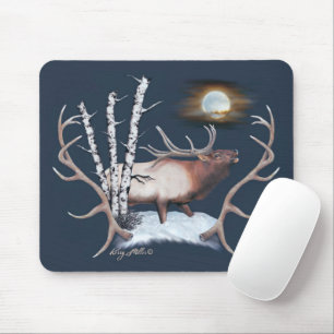 Bull Elk Mouse Pad Musmatta