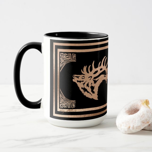 Bull Elk Mugg (Med munk)