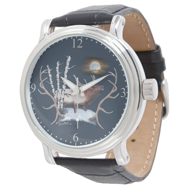 Bull Elk Watch Armbandsur (Vinklad)
