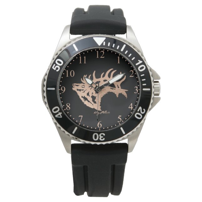 Bull Elk Watch Armbandsur (Framsida)