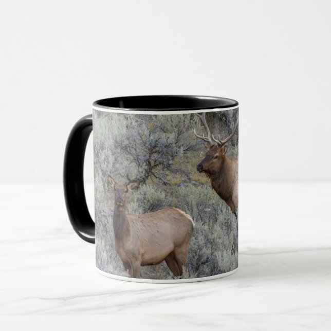 Bull Elk | Yellowstone National Park, Wyoming Mugg (Framsida vänster)