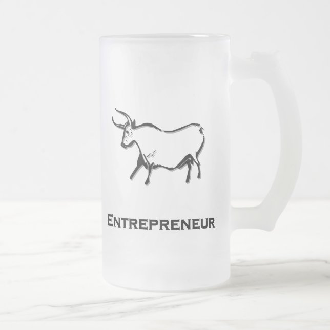 Bull Entrepreneur shirt Black Frostat Ölglas (Höger)