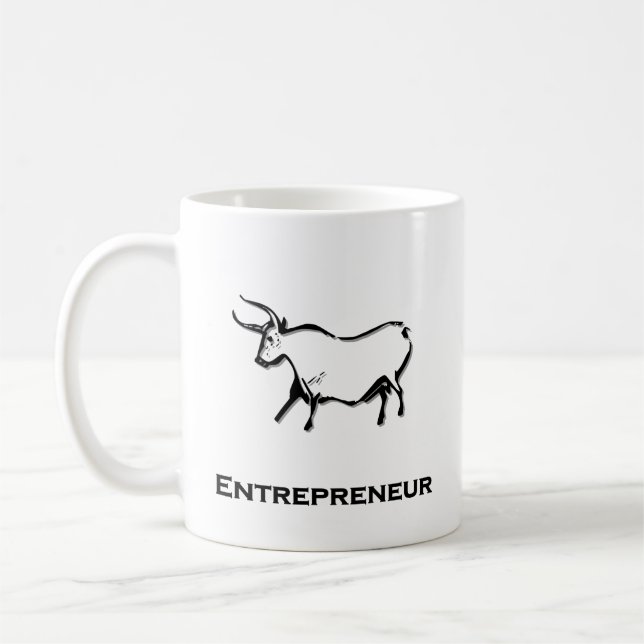 Bull Entrepreneur shirt Black Kaffemugg (Vänster)