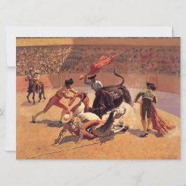 Bull Fight in Mexico (av Frederic Remington) Kort