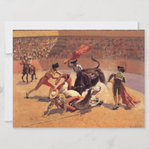 Bull Fight in Mexico (av Frederic Remington) Kort