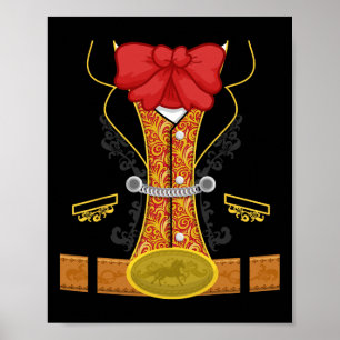 Bull Fighter Costume Manar Women Children Matador Poster