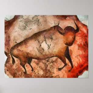 Bull från Altamira Poster