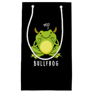 Bull Frog Funny Animal Frog Pun Mörk BG