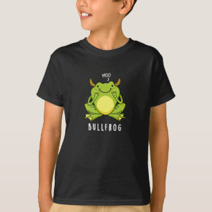 Bull Frog Funny Animal Frog Pun Mörk BG T Shirt