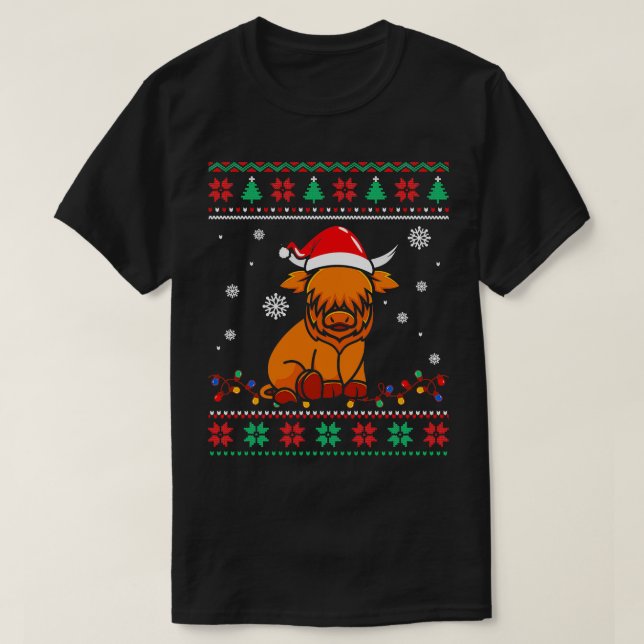 Bull ful christmas sweater t shirt (Design framsida)