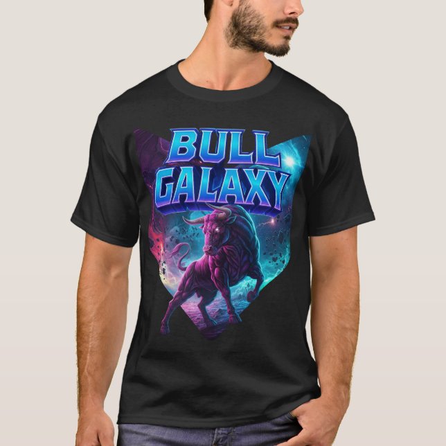 Bull Galaxy T-Shirt (Framsida)