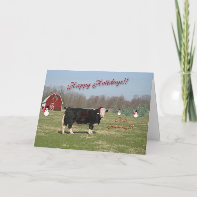 Bull Humbug julkort Helgkort (Framsida)