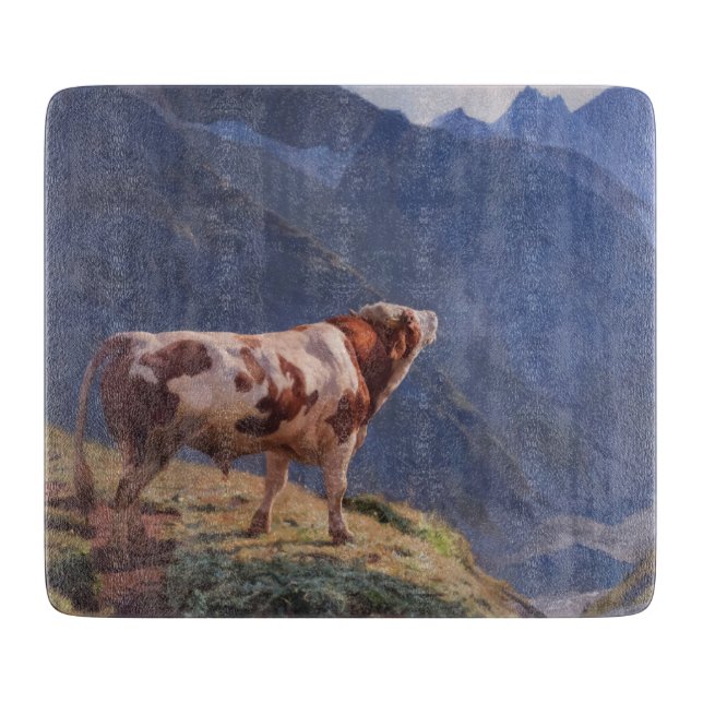 Bull i Alpernorna (av Eugène Burnand) (Framsidan)