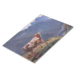 Bull i Alpernorna (av Eugène Burnand) Anteckningsblock