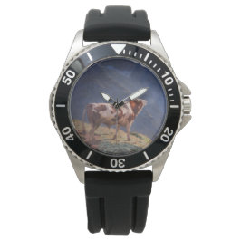 Bull i Alpernorna (av Eugène Burnand) Armbandsur