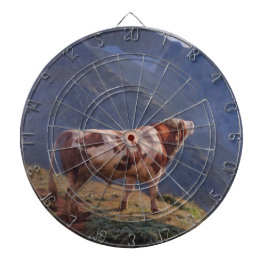 Bull i Alpernorna (av Eugène Burnand) Darttavla