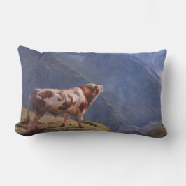 Bull i Alpernorna (av Eugène Burnand) Lumbarkudde