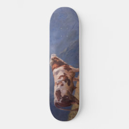 Bull i Alpernorna (av Eugène Burnand) Mini Skateboard Bräda 18,5 Cm