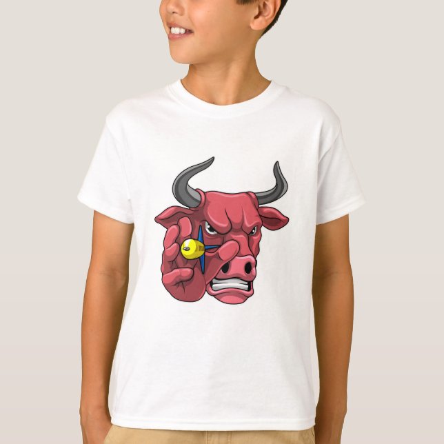 Bull i Darts med Dart T Shirt (Framsida)