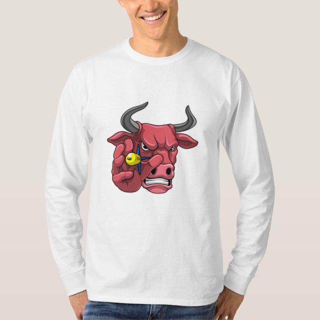 Bull i Darts med Dart T Shirt (Framsida)
