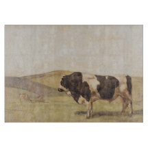 Bull i ett landsbygdslandskap (av Ferdinand Hodler