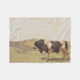 Bull i landskap på landsbygden (Ferdinand Hodler) Fleecefilt