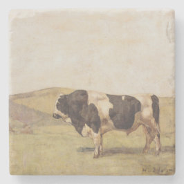 Bull i schweiziskt landskap (av Ferdinand Hodler) Stenunderlägg