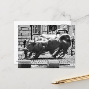 Bull i Wall street, NYC Vykort