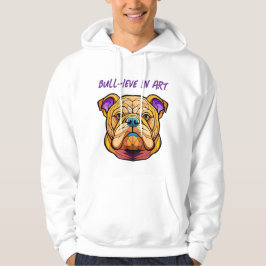 Bull-ieve i konst Grundläggande manlig hoodie