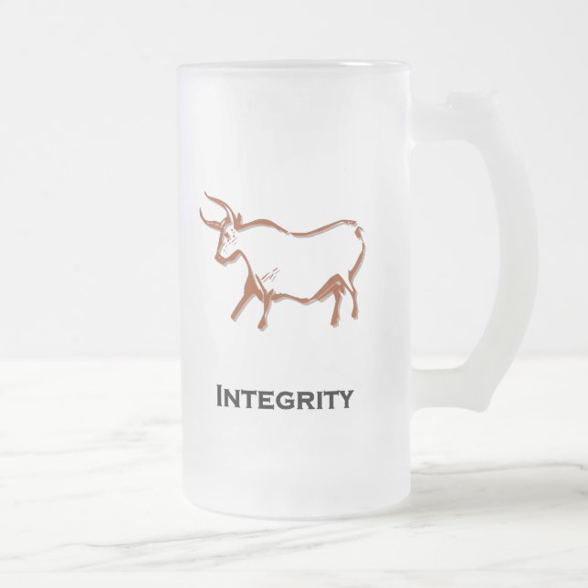 Bull Integrity Brown Frostat Ölglas (Höger)