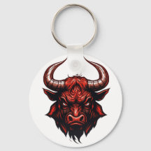Bull Keychain