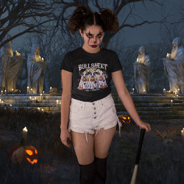 Bull Lakan moo/Funny bulls Halloween-flickor T Shirt