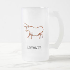 Bull Loyalty Brown Frostat Ölglas