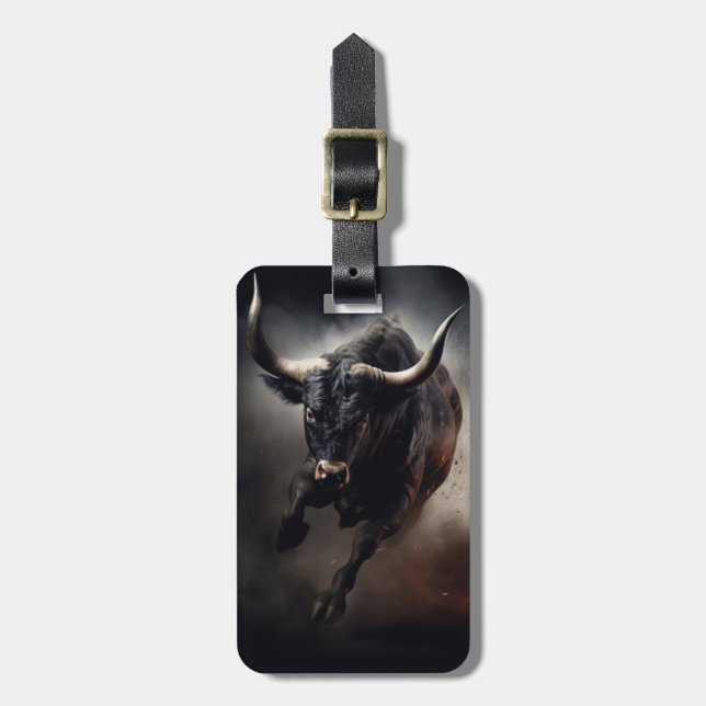 Bull Luggage Tag Bagagebricka (Vertikal Framsida)