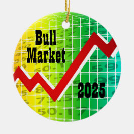 Bull Market 2025 Julgransprydnad Keramik