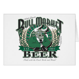 Bull Market Beer - Wall street Brewing Company Hälsningskort