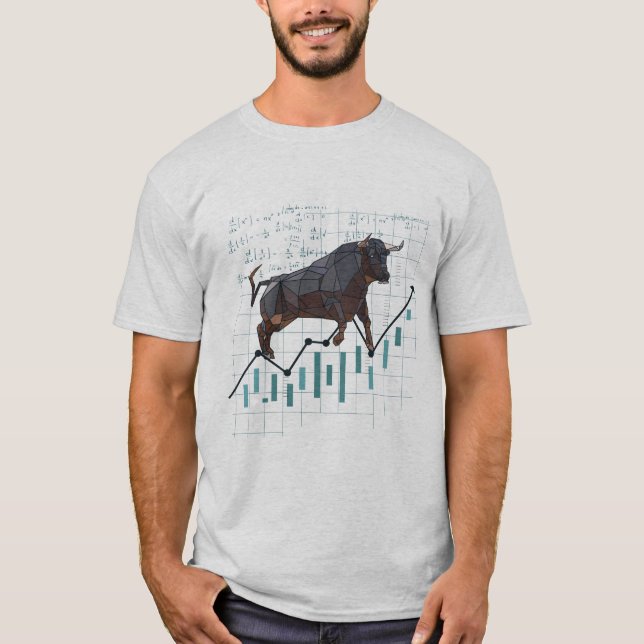 Bull Market Chart T-Shirt (Framsida)