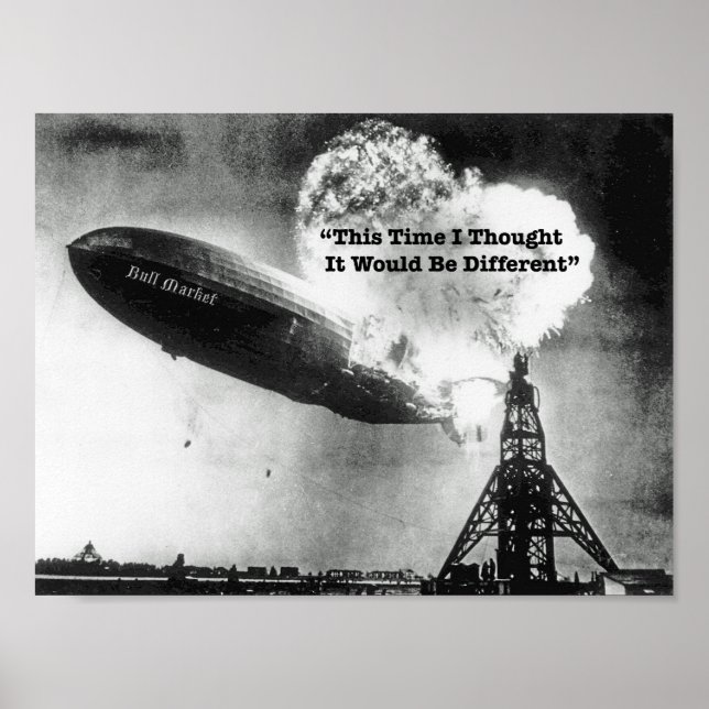 Bull Market Crash Humor Poster (Framsidan)