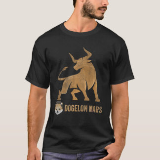 Bull Market Dogelon Mars Coin Crypto Token Wallet T Shirt