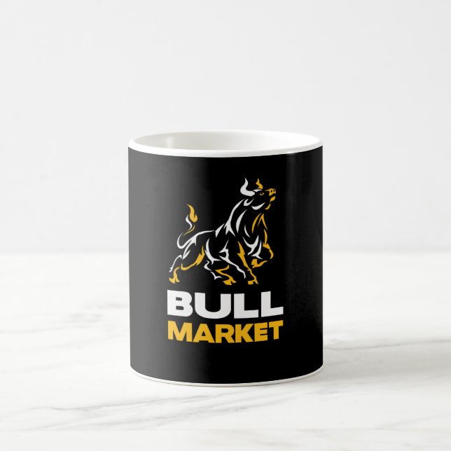 Bull Market Lagrar Trader Wallstreet Investor Kaffemugg (Center)